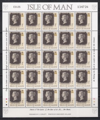 Isle of Man 1990 - A 150-a aniversare a publicării primului timbru, MC, MNH foto