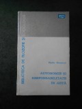 RADU SOMMER - AUTONOMIE SI RESPONSABILITATE IN ARTA