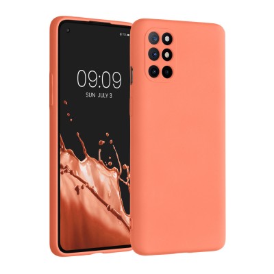Husa Kwmobile pentru OnePlus 8T, Silicon, Portocaliu, 55350.203 foto