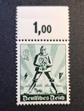 Germania (Deutsches Reich 1935) 6+4Pf Verde "Reichsberufswettkampf" cu Margine Superioară "1,00" (Neștampilat) CLK1