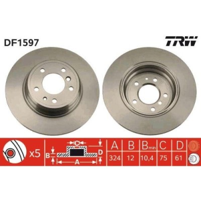 Set discuri frana Bmw 7 (E38), 8 (E31), 725 tds, 728 i, iL, 730 d, 730 i, iL, 735 i, iL, 740 i, iL, 840 Ci, 840 i, 850 Ci, 850 i, Ci, punte spate, 32 foto