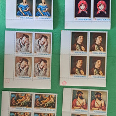 TIMBRE ROMANIA MNH LP668/1968-Reproduceri de arta ( I) -Bloc de 4