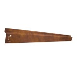 Bordură gazon Corten cu ramă roți 120x9.5cm, margine tuns iarba rezistentă