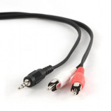Cablu audio Gembird Jack 3.5 mm - 2x RCA 0.2m Black