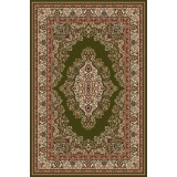 Covor Model Lotos 1524-310, Marime 80 x 150 cm, Verde, Inaltime Fir 8 mm, Antialergic, Polipropilena, Living, Dormitor, Sufragerie, Birou