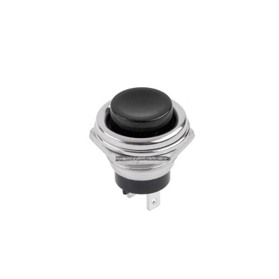 Buton FR NO 24x19mm negru 3A 125V foto