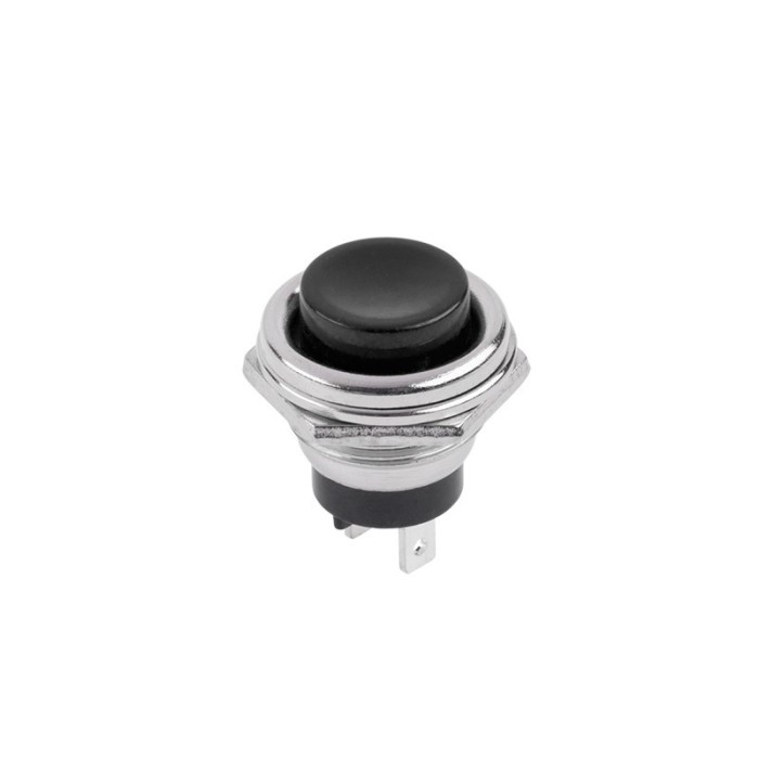 Buton FR NO 24x19mm negru 3A 125V