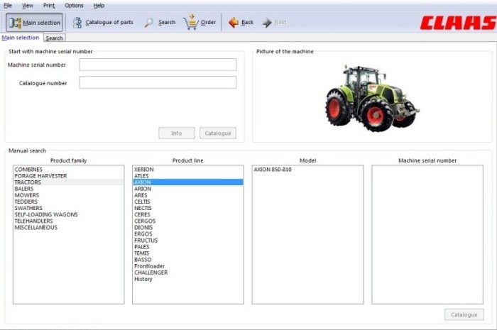 Program CLAAS Parts Doc 2.2 10/2025