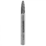 Freza rotativa din carbura HM, tip F (ovala rotunjita), 6x18mm, tija 6x45mm 55H369
