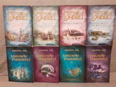 MISTERELE PARISULUI/MISTERELE LONDREI-EUGENE SUE/PAUL FEVAL (8 VOL) foto