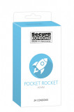 Prezervative Secura Pocket Rocket 49 mm, 24 buc