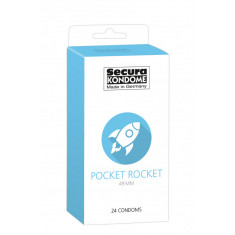 Prezervative Secura Pocket Rocket 49 mm, 24 buc