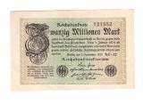 Bancnota Germania 20000000 mark/marci 1 septembrie 1923, circulati, stare buna