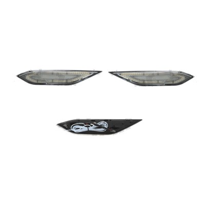 Set lampa semnalizare laterala PORSCHE CAYENNE (92A), 04.2010-12.2014, cu parking light; LED; transparent; TUNING, foto
