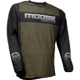 MBS Tricou Motocross/Enduro Moose Racing Qualifier, culoare negru/verde, marimea M, Cod Produs: 29106638PE