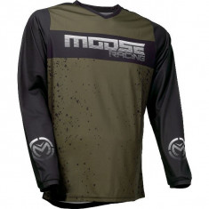 MBS Tricou Motocross/Enduro Moose Racing Qualifier, culoare negru/verde, marimea S, Cod Produs: 29106637PE foto