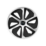 Set 4 capace roti Roco Gri-Negru R14 Compatibil Cu Smart, Autohelix MSA