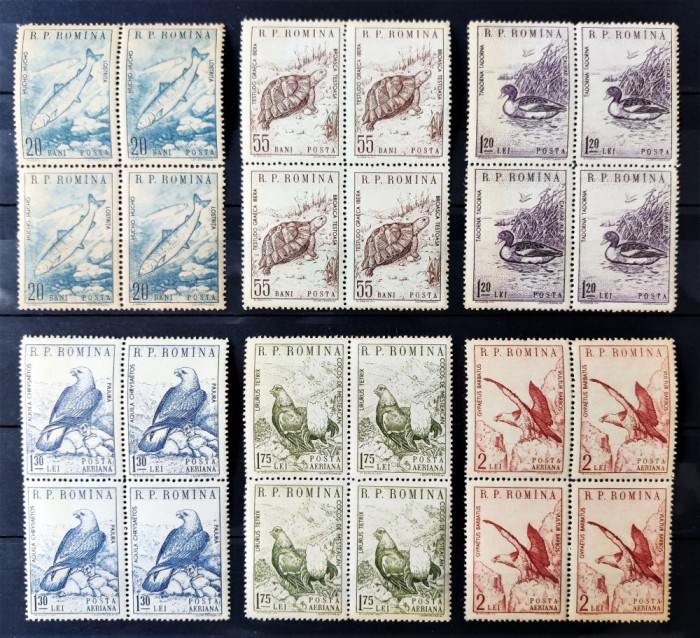 ROMANIA 1960 - Monumente ale naturii - Seria in bloc de 4 MNH** - LP 489