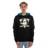 Anaheim Ducks hanorac de bărbați cu glugă Imprint 47 BURNSIDE Hood Jet Black - XL