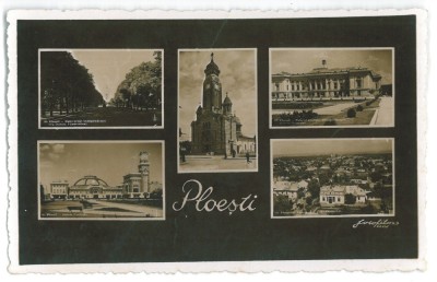 4770 - PLOIESTI, Multi Vue, Romania - old postcard, real Photo - used foto