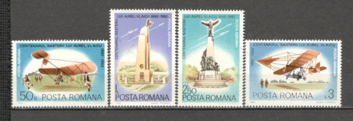 Romania.1982 Posta aeriana-100 ani nastere A.Vlaicu ZR.697