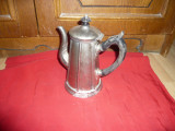 Ceainic vechi Art Deco marca Gerhardi &amp; Co Anglia , metal argintat, h=20cm