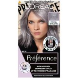 Vopsea de par permanenta cu amoniac Preference Vivid Colours 9.112 Smokey Grey, 204ml, L&#039;Oreal Paris