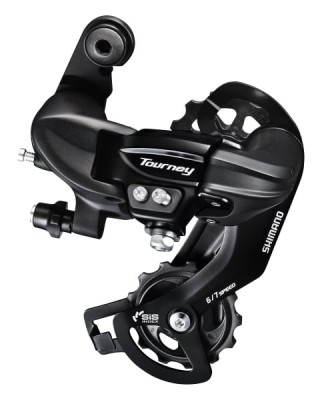 Schimbator spate Shimano Tourney RD-TY300 6/7 viteze, culoare negru Cod:AWR2451 foto