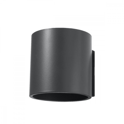 Lampă De Perete Orbis Antracit Aluminiu 1 Bec Cilindric Modern De Interior foto