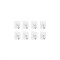 Set 8 carlige adezive transparente, rezistente, multifunctionale, plastic, metal