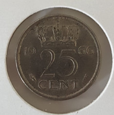 6062 Olanda 25 centi 1966 foto