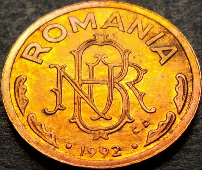 Moneda 1 LEU - ROMANIA, anul 1992 * cod 1116 D = UNC foto