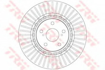 Disc frana LEXUS NX (ZGZ1, AGZ1, AYZ1) (2014 - 2016) TRW DF6265 foto