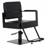 Scaun de coafat Kubik hidraulic rotativ pentru salonul de coafură Suport cromat scaun de coafor