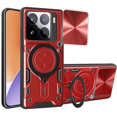 Husa pentru Xiaomi 15, Techsuit, CamGuard Pro, Rosie foto