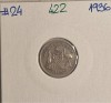 422 Australia 3 Pence - George V 1936, KM#24, argint, usor deformata, Europa