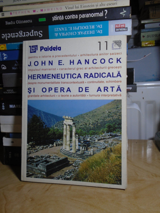 JOHN E. HANCOCK - HERMENEUTICA RADICALA SI OPERA DE ARTA , 2001 #