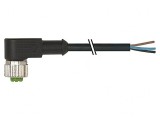 Cablu Conectare M12 3m Unghi 250VAC 4A PUR