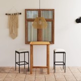 Cumpara ieftin Set mobilier bar de grădină cu perne, 3 piese, negru