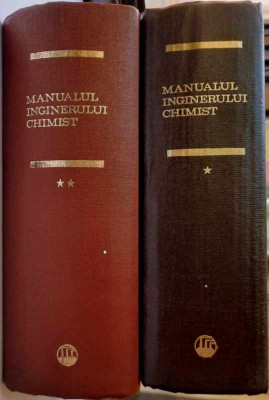 Manualul inginerului chimist, VOL 1+2, Sandulescu, Hanes, Keul, Mieroiu, Zaharia foto