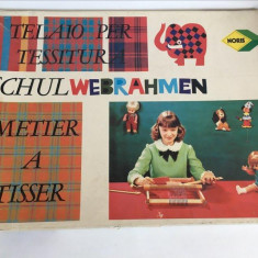 Joc vechi german de tesut, Schulwebrahmen, marca NORIS, anii 60, vintage