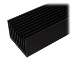 Radiator FISCHER ELEKTRONIK extrudat cu aripioare neagră 1000mm x 95mm x 70mm