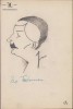 148S Zizi Teodorescu, Miss Rom&acirc;nia 1930, caricatură de Geo Dumitrescu, sf&acirc;rșitul anilor 1930 &ndash; &icirc;nceputul anilor 1940, semnată
