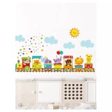Cumpara ieftin Sticker Perete Autocolant Trenulet si Animale 53x95cm - 800910