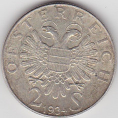 AUSTRIA 2 SCHILLING 1934 ENGELBERT DOLLFUSS