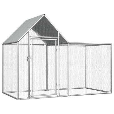 Gossi cotet pentru pasari, 2 x 1 x 1,5 m, otel galvanizat foto