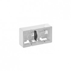 2-modul aparent-doza montaj Valena Life - 160 x 89 x 44.8 mm - alb