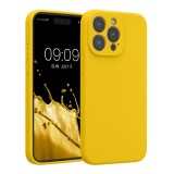 Husa Kwmobile pentru Apple iPhone 15 Pro Max, Galben, Silicon, KWM000022ON003C, Carcasa