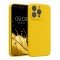 Husa Kwmobile pentru Apple iPhone 15 Pro Max, Galben, Silicon, KWM000022ON003C