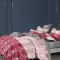 Lenjerie de pat pentru o persoana cu 2 huse de perna patrata, Bevin, bumbac mercerizat, multicolor